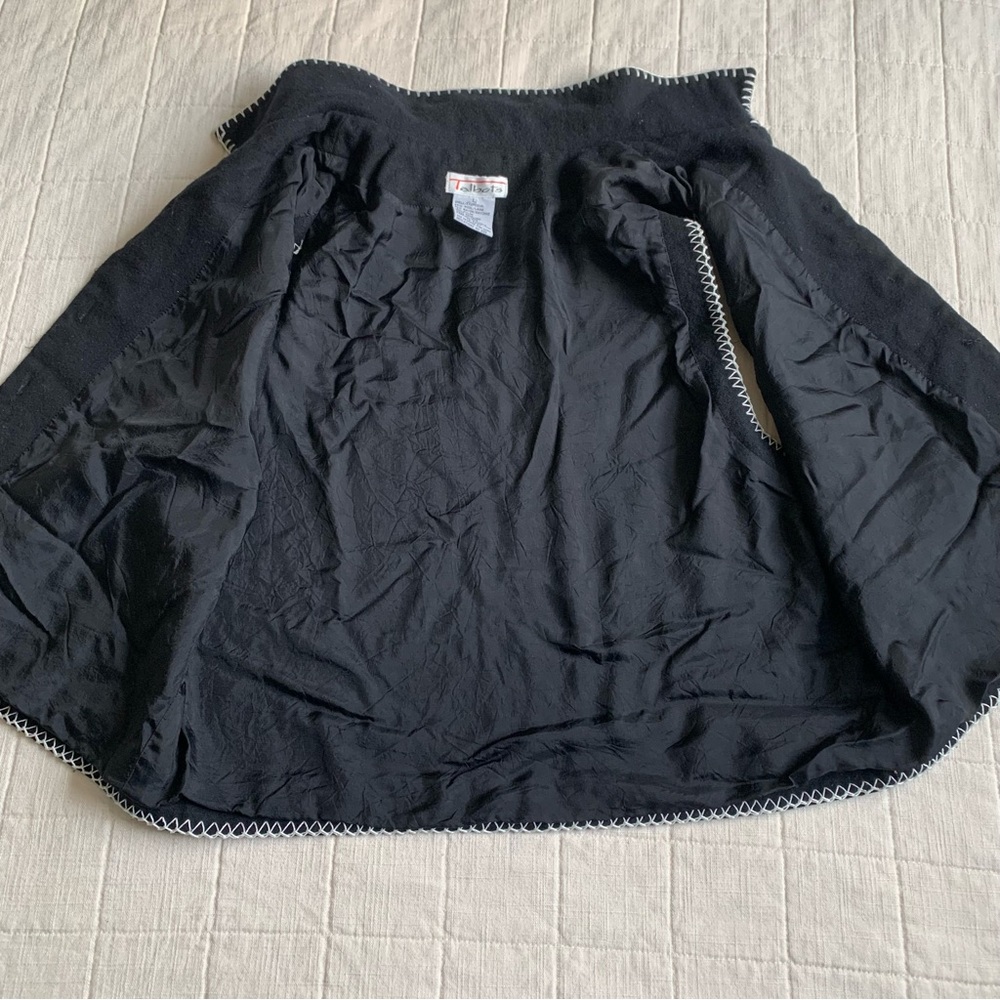 Talbots Vintage Women’s Snowflake Wool Vest Black Size Large‎ - Picture 4 of 7